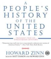 A People's History of the United States CD: Highlights from the 20th Century di Howard Zinn edito da HarperAudio