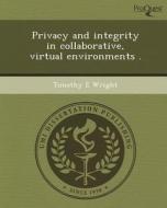 This Is Not Available 051238 di Timothy E. Wright edito da Proquest, Umi Dissertation Publishing