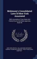 Mckinney's Consolidated Laws Of New York Annotated: With Annotations From State And Federal Courts And State Agencies, Book 56 di New Yor State edito da Sagwan Press