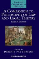 Companion Philosophy Law Legal di Patterson edito da John Wiley & Sons