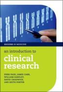 An Introduction to Clinical Research di Piers Page edito da OUP Oxford