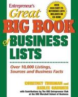 Great Big Book Of Business Lists di Courtney Thurman, Ashlee Gardner edito da Entrepreneur Press
