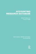 Accounting Research Database di Bimal Prodhan, Fouad Al-Najjar edito da Taylor & Francis Ltd
