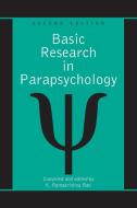 Rao, K:  Basic Research in Parapsychology di K. R. Rao edito da McFarland