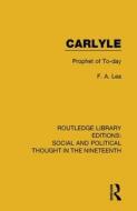 Carlyle di F. A. Lea edito da Taylor & Francis Ltd