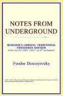 Notes From Underground (webster's Chinese-simplified Thesaurus Edition) di Icon Reference edito da Icon Health