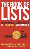 The Book of Lists: The Original Compendium of Curious Information di David Wallechinsky, Amy D. Wallace, Ira Basen edito da SEAL BOOKS