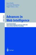 Advances in Web Intelligence di J. Favela edito da Springer Berlin Heidelberg