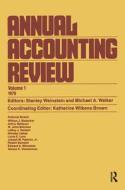 Annual Accounting Review di S. Weinstein, M.A. Walker edito da Harwood-Academic Publishers