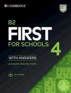 B2 First For Schools 4 Student's Book With Answers With Audio With Resource Bank edito da Cambridge University Press