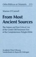 O'Connell, S: From Most Ancient Sources di Séamus O'Connell edito da Vandenhoeck + Ruprecht