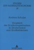 Vergleich der Ernährungssituation in Deutschland und Großbritannien di Andrea Schulze edito da Lang, Peter GmbH