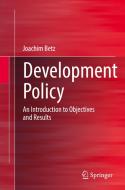Development Policy di Joachim Betz edito da Springer