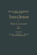 Technical Dictionary di Eduard Webber edito da Springer Berlin Heidelberg