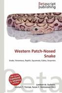 Western Patch-Nosed Snake edito da Betascript Publishing