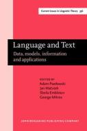 Language And Text edito da John Benjamins Publishing Co