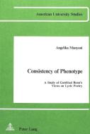 Consistency of Phenotype di Angelika Manyoni edito da Lang, Peter