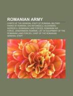 Romanian Army: Romanian Land Forces, Rom di Books Llc edito da Books LLC, Wiki Series