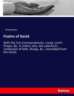 Psalms of David di Anonymous edito da hansebooks
