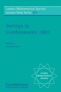 Surveys in Combinatorics 2003 di C. D. Wensley edito da Cambridge University Press