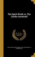 SPIRIT WORLD OR THE CAVILER AN di Joel H. Ross edito da WENTWORTH PR
