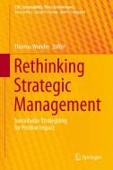 Rethinking Strategic Management edito da Springer-Verlag GmbH