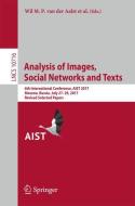 Analysis of Images, Social Networks and Texts edito da Springer International Publishing