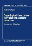 Organisatorisches Lernen in Produktinnovationsprozessen di Elisabetta Castiglioni edito da Deutscher Universitätsverlag