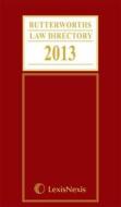 Butterworths Law Directory 2013. edito da LexisNexis