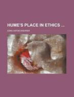 Hume\'s Place In Ethics di United States Internal Revenue Service, Edna Aston Shearer edito da Rarebooksclub.com