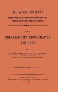 Die Physikalischen Eigenschaften der Seen di Otto Von Und Zu Aufsess edito da Vieweg+Teubner Verlag