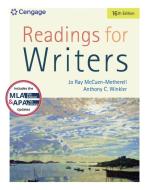 Readings for Writers di Jo Ray McCuen-Metherell, Anthony C. Winkler edito da CENGAGE LEARNING