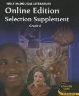 Literature Online Edition Selection Supplement, Grade 6 edito da HOUGHTON MIFFLIN