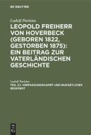 Verfassungskampf und budgetloses Regiment di Ludolf Parisius edito da De Gruyter