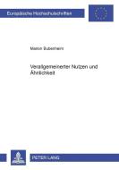 Verallgemeinerter Nutzen und «Ähnlichkeit» di Marion Bubenheim edito da Lang, Peter GmbH