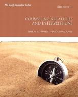 Counseling Strategies and Interventions di Sherry I. Cormier, Harold L. Hackney edito da Prentice Hall