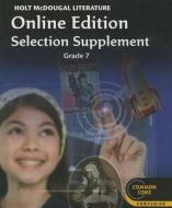 Literature Online Edition Selection Supplement, Grade 7 edito da HOUGHTON MIFFLIN