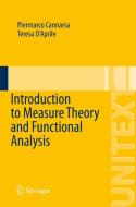 Introduction to Measure Theory and Functional Analysis di Piermarco Cannarsa, Teresa D'Aprile edito da Springer-Verlag GmbH