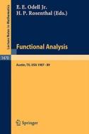 Functional Analysis edito da Springer Berlin Heidelberg