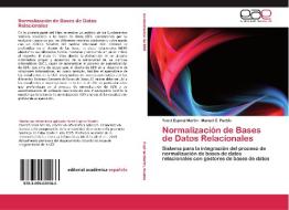 Normalización de Bases de Datos Relacionales di Yanet Espinal Martín, Manuel E. Puebla edito da EAE