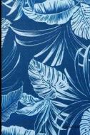 Journal Daily: Blue Leaf Flowers, Lined Blank Journal Book, 6 X 9, 200 Pages di Journal Daily edito da Createspace Independent Publishing Platform