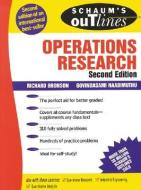 Schaum's Outline of Operations Research di Richard Bronson, Govindasami Naadimuthu edito da McGraw-Hill Education - Europe