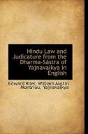 Hindu Law And Judicature From The Dharma-s Stra Of Yajnavalkya In English di Edward Rer edito da Bibliolife