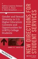 Gender and Sexual Diversity in U.S. Higher Education: Contex di Ss edito da John Wiley & Sons Inc