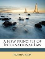 A New Principle Of International Law di Montijn A.m.m edito da Nabu Press