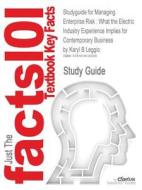 Studyguide For Managing Enterprise Risk di Cram101 Textbook Reviews edito da Cram101