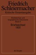 Briefwechsel 1800 edito da De Gruyter