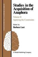 Studies in the Acquisition of Anaphora edito da Springer Netherlands
