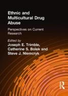 Ethnic And Multicultural Drug Abuse di William Liu, Joseph E. Trimble, Catherine S. Bolek, Steve J. Niemcryk edito da Taylor & Francis Inc