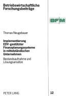Implementierung EDV-gestützter Finanzplanungssysteme in mittelständischen Unternehmen di Thomas Neugebauer edito da Lang, Peter GmbH